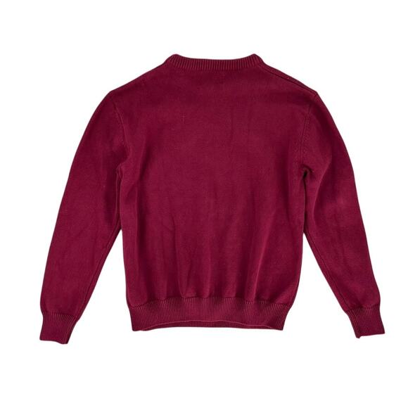 Stussy Sweater Curly S Burgundy Size Medium - Picture 2 of 4